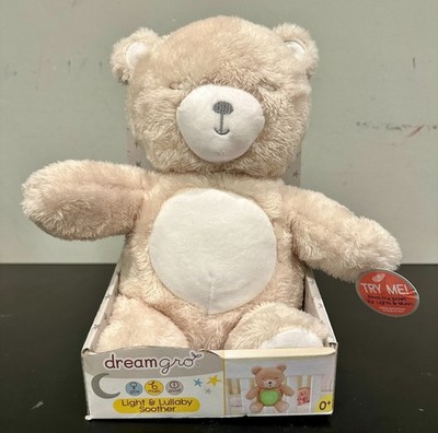 Dream Gro Baby Light & Lullaby Soother Multi-Color Teddy Bear *NEW*