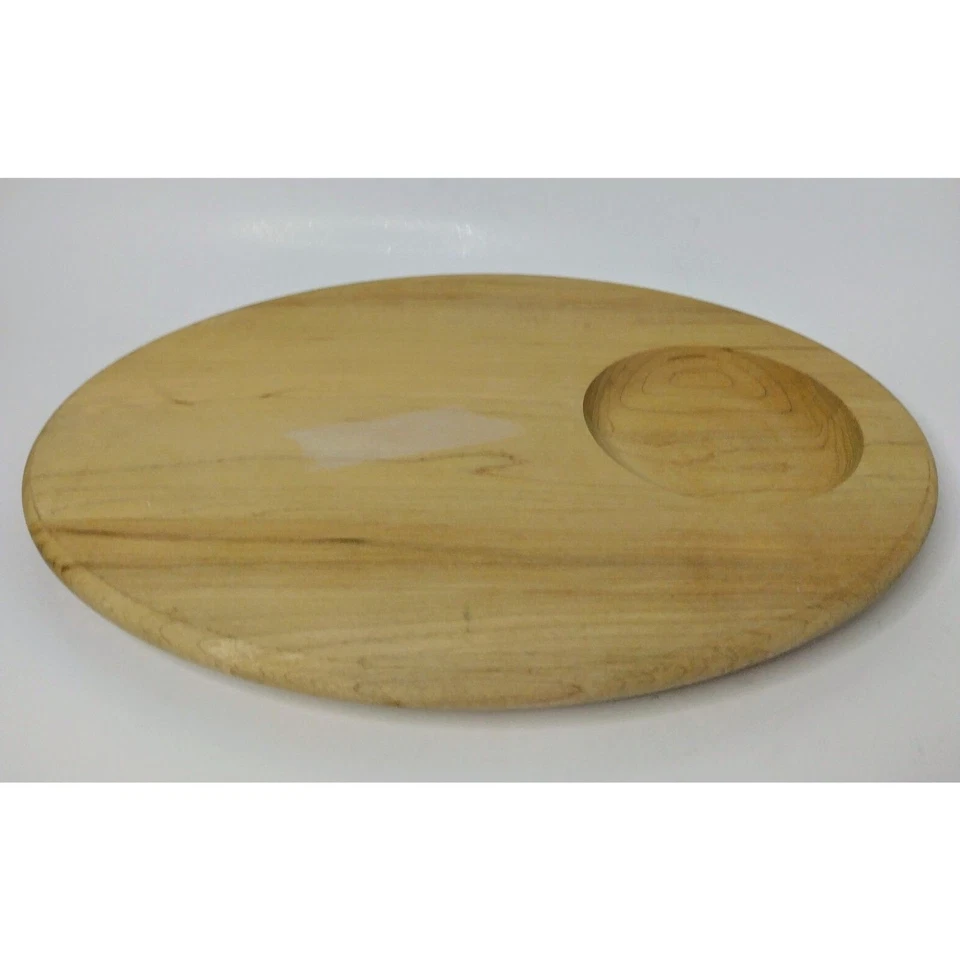 Tabla de servir de arce JK Adams Vermont ovalada 12" bien hecha en EE. UU. Foto 2 de 4