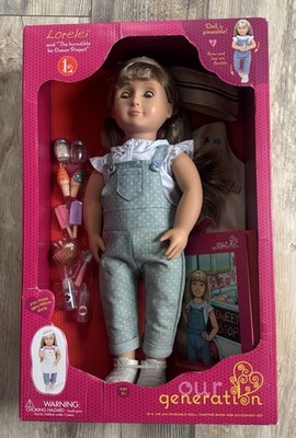 2016 Our Generation LORELEI 18  Poseable Doll, Chapter Book & Accessories   NEW