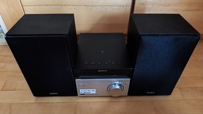 Retro Sony CMT-SBT20B Micro-System Silver (CD, FM/DAB+, RDS, USB, Bluetooth)