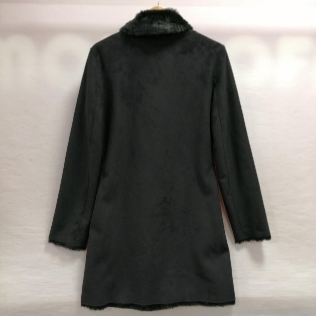 Armani Jeans Black Mouton Coat 38 L11Qe Z5 Ca 37360 Men's