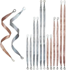 12 Pcs Universal Automotive Ground Straps,10/15/20 Inch Braided Engine Ground St