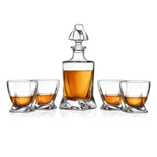 Nutrichef Home Bar Whiskey Decanter -Whiskey Glass Decanter Aerator Set, Elegant