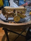Vintage Marx Wind Up Donkey and Cart Works
