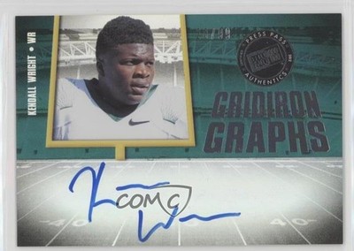 2012 Press Pass Fanfare Gridiron Graphs Silver 28/99 Kendall Wright Auto 0o9