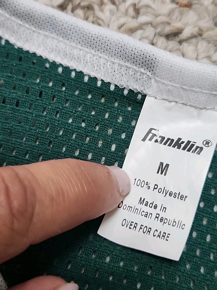 Camiseta de fútbol americano de malla verde blanca Michigan State Franklin Sports M NCAA para niños Foto 3 de 4