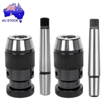 1-16mm Steel Self Tighten Keyless Lathe Drill Chuck MT2 MT3-B18 Taper Arbor NEW