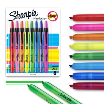 Sharpie Retractable Highlighters, Chisel Tip, Assorted Colors, SmearResistant...