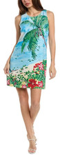 NWT Tommy Bahama Women's Artist Series Coastal Comforts Silk Shift Dress XS