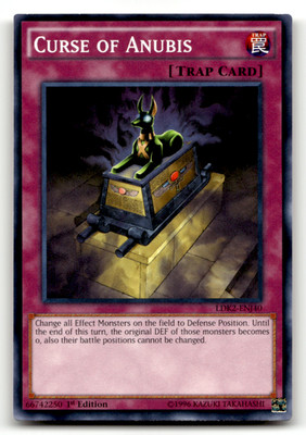 Curse of Anubis LDK2-ENJ40 1st Edition Common Legendary Decks II LP