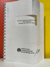 Particle Measuring Systems APSS-200 System Operation and Reference Manual