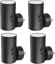 4 Pack LED Night Light, Plug into Wall, Dusk to Dawn Sensor, Soft White 3000K,Up