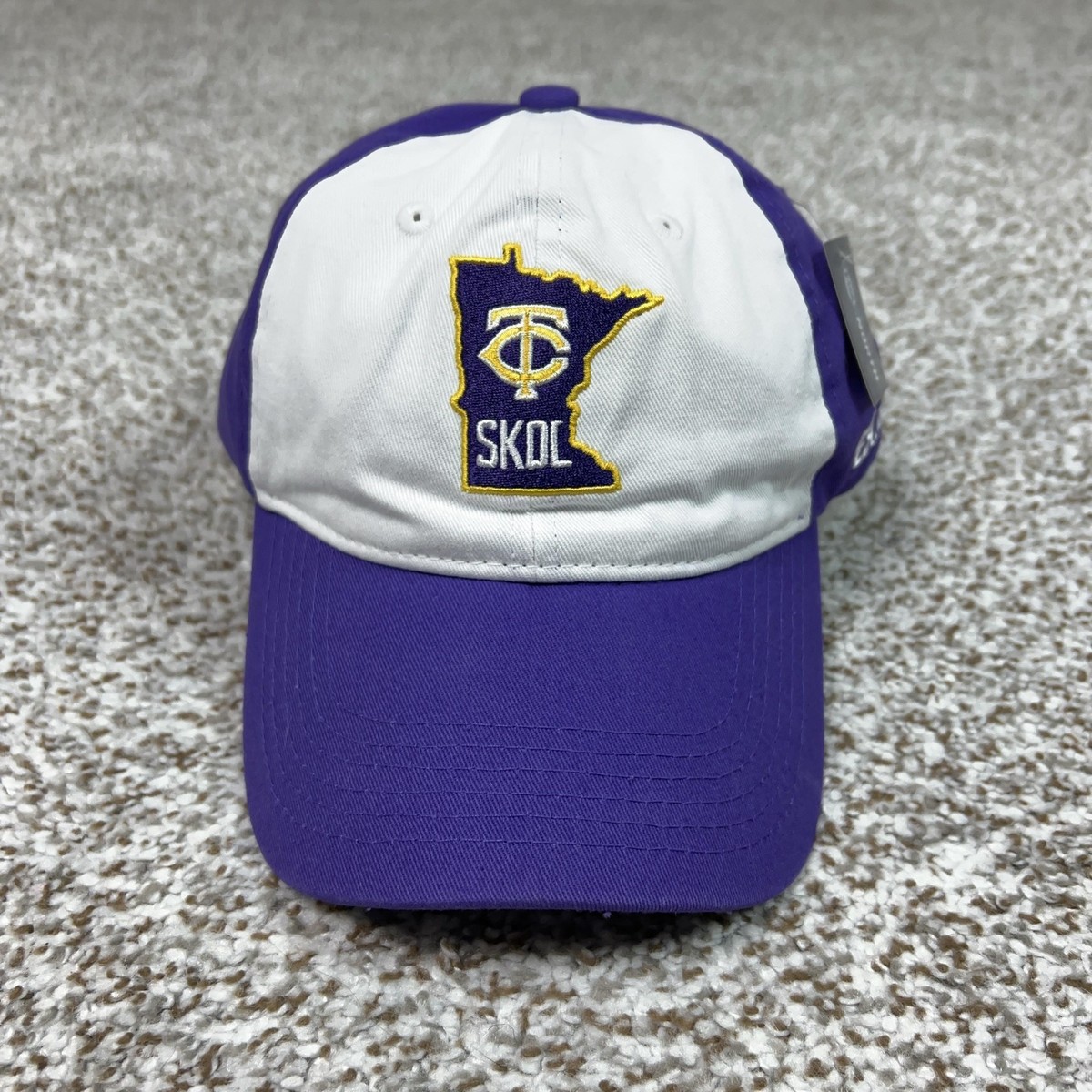 Minnesota Twins X Vikings Hat Cap Snap Back Mens One Size Purple
