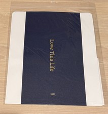 NEW Creative Memories 12x12 Navy  Gold Custom Foiled Album Spine LOVE THIS LIFE