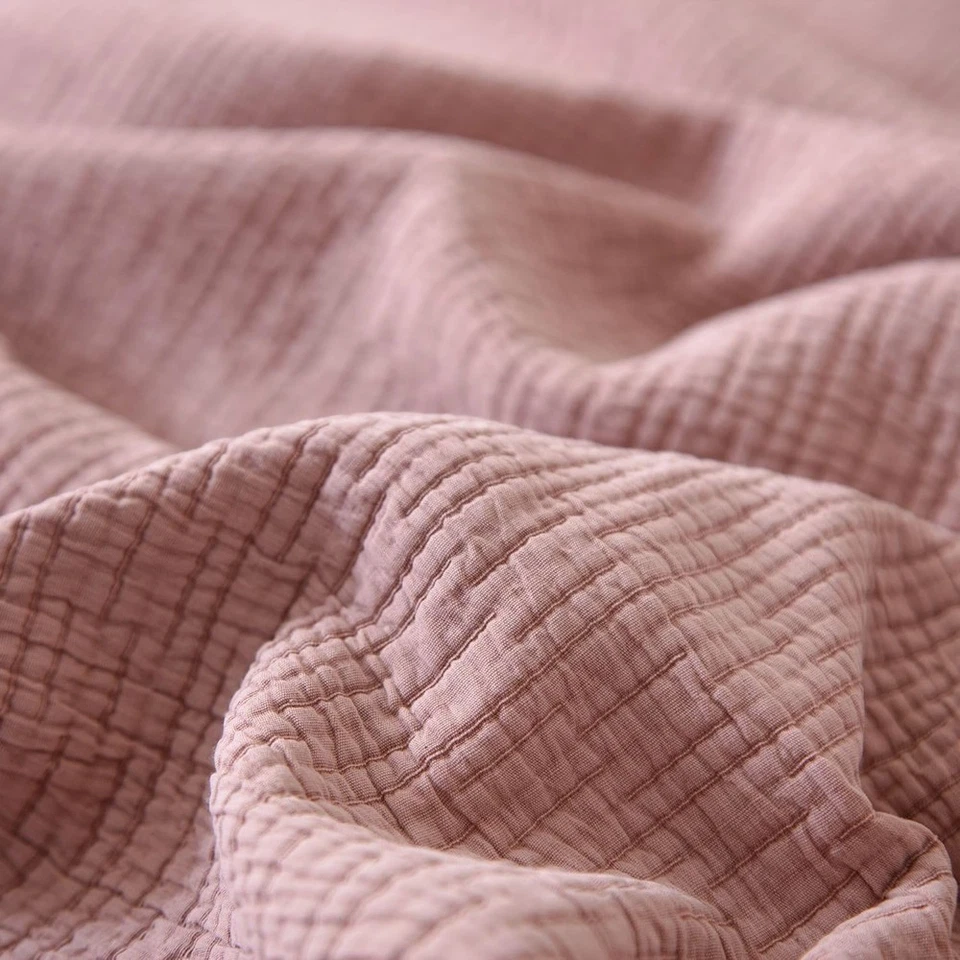 Mantas de muselina 100 % algodón suave boho gasa muselina manta de algodón (102"x102") Foto 4 de 4