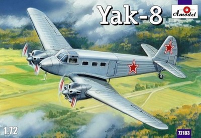 Yakovlev Yak-8 Soviet passenger aircraft / 1:72 - Amodel 72183