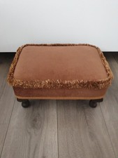 Vintage Sherborne Brown Foot Stool Pouffe