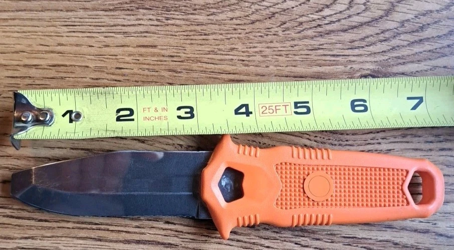 Schrade WR1O США водолазный нож воды крыса двойной край инструмент зубчатый лезвие с ножнами - Изображение 4 из 4