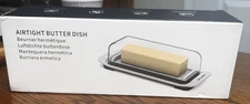 Large Airtight Butter Dish with Lid for Countertop and Fridge, Butter Keeper,...