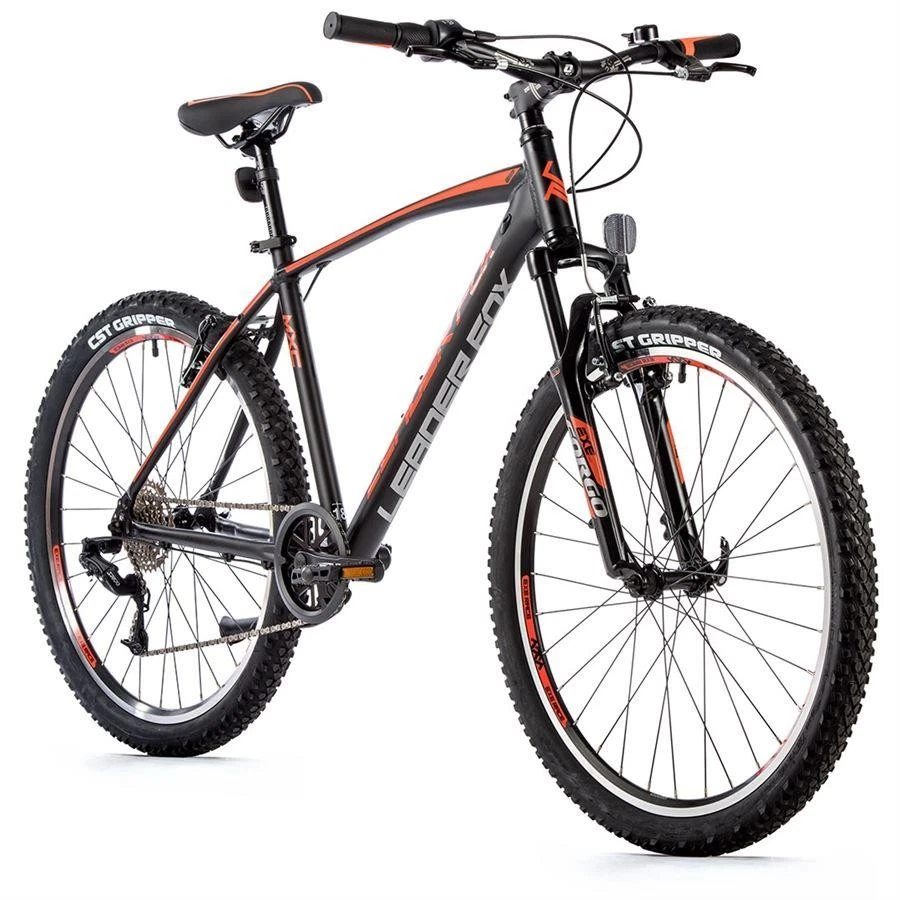 26 Zoll Alu MTB Leader Fox MXC Gent 8 Gang S-Ride Schwarz Orange Rh46 cm - Bild 1 von 1