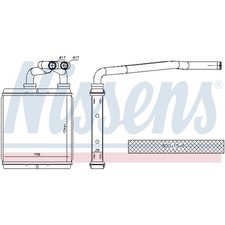 NISSENS Wärmetauscher Heizungskühler für Opel Agila (B) 1.2 1.0 Suzuki Splash