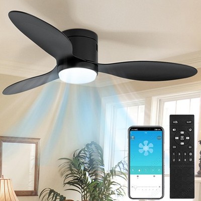 Deckenventilator mit Beleuchtung Fernbedienung LED Deckenlampe Schlafzimmer DHL