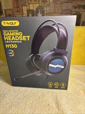 LED Light UP Gaming Headphone with Microphone Wired T-Wolf NEW FR/SHP