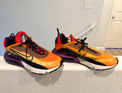 Nike Air Max 2090 Magma Orange Eggplant BV9977-800 Men's Size 12 Clean