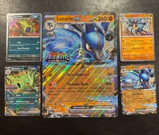 Prismatic Evolutions Lucario & Tyranitar ex Premium Collection Stamped Promo Set