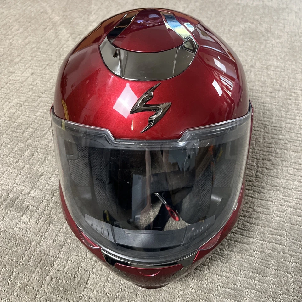 Scorpion Helmet EXO900 Transformer Motorcycle Gloss Red Large Bag Manual - Image 2 of 4