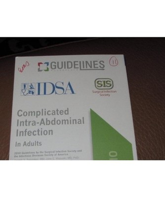 Complicated Intra-Abdominal Infection, Infectious Diseases Society of America, S