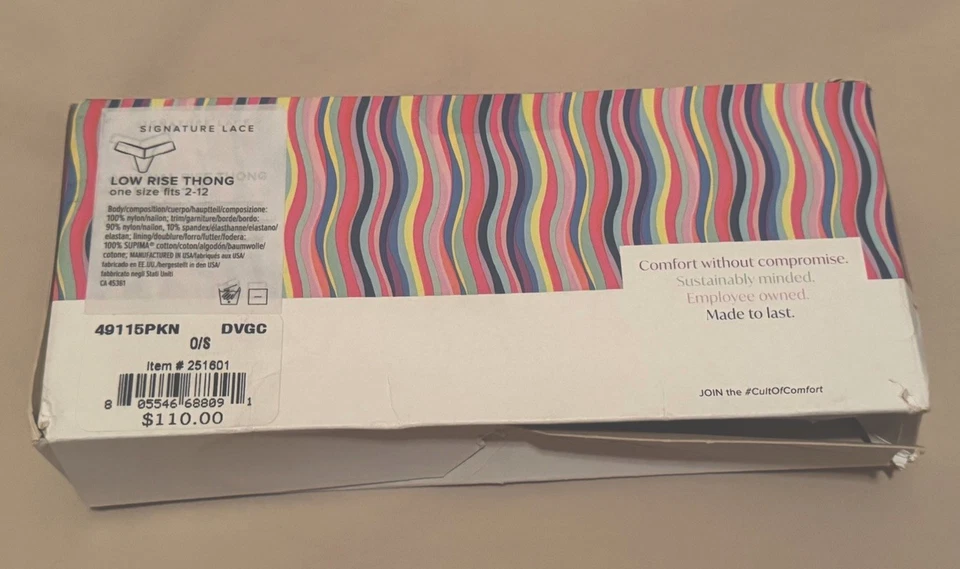 Hanky Panky Women’s Signature Lace Low Rise Thong 5 Pack One Size Fits 2-12 - Image 2 of 3