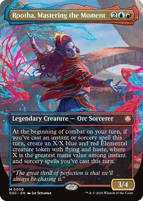 x1 Rootha, Mastering the Moment - Foil - Borderless M MTG Commander: Secrets of 