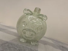 Glass piggybank - glow in the dark