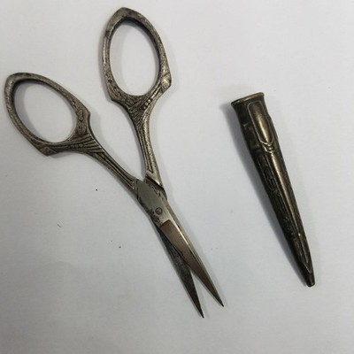 Vtg G & S Graef & Schmidt Scissors Snips Under 4'' Germany Unmatched Wasa Sheath 