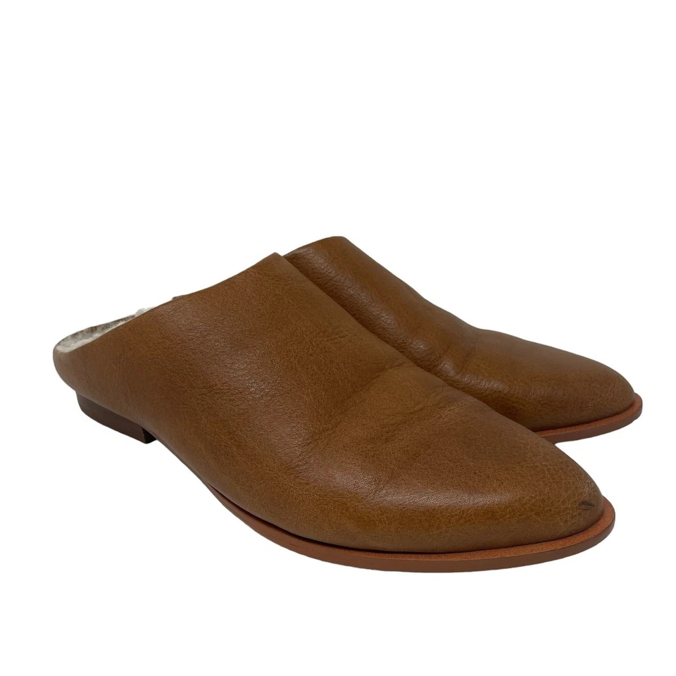 Kelsi Dagger Brooklyn Vela Piel de oveja Forrada Mula Minimalista Bronceado EE. UU. 9,5 Foto 4 de 4