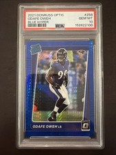 2021 Panini Donruss Optic - Rated Rookie #258 Odafe Oweh (RC) Blue Hyper PSA 10
