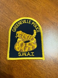 Greeneville Tennessee Police Department Sheriff Patch Color SWAT Snake
