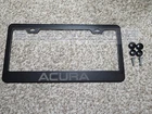 Acura Laser Engraved Black Stainless Steel License Plate Frame