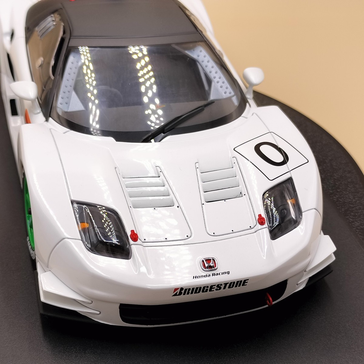 AUTOart 1/18 NSX Honda JGTC 2003 Test Car #0 White black
