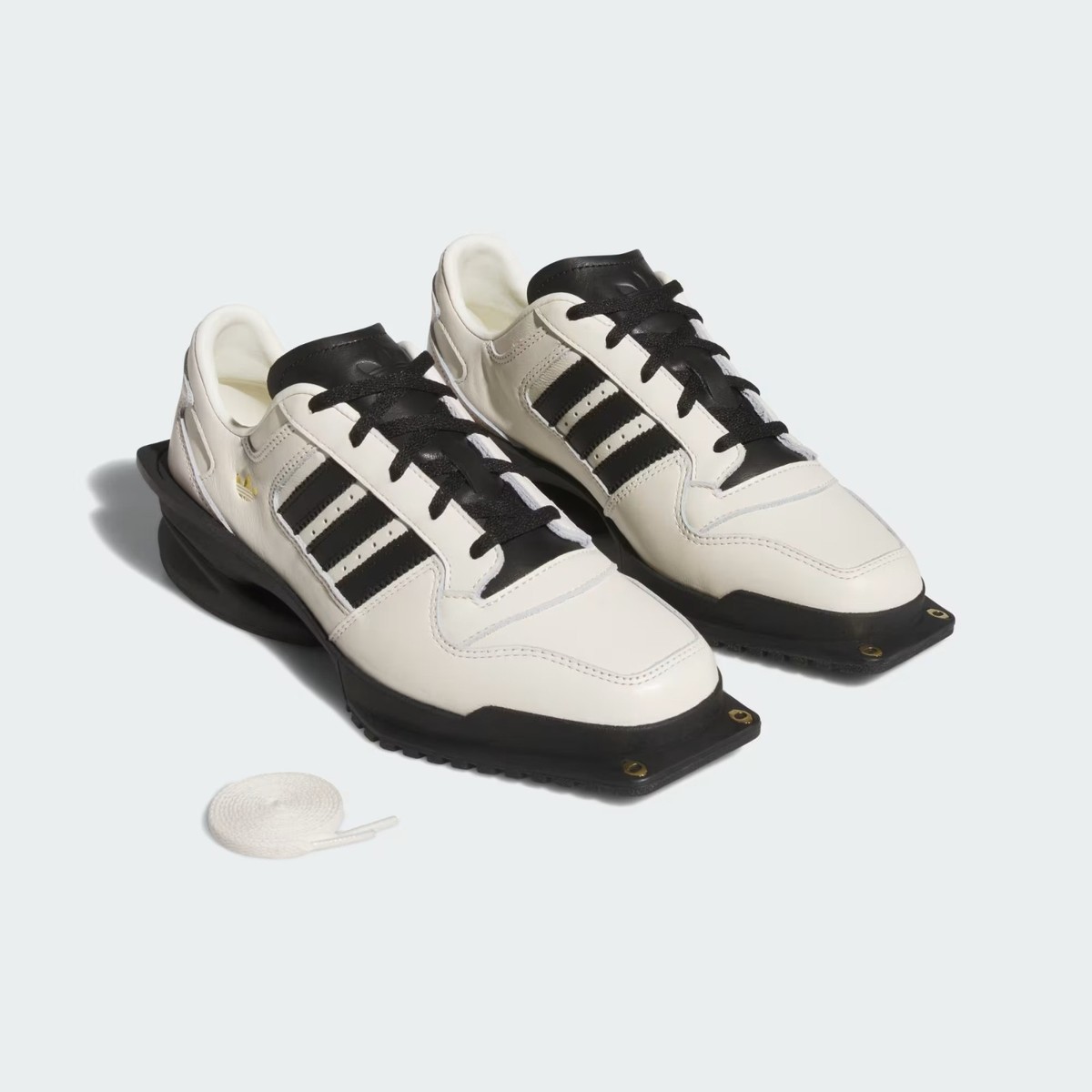 adidas Originals FORUM SQ W JR9744 Cream White Core Black Gold