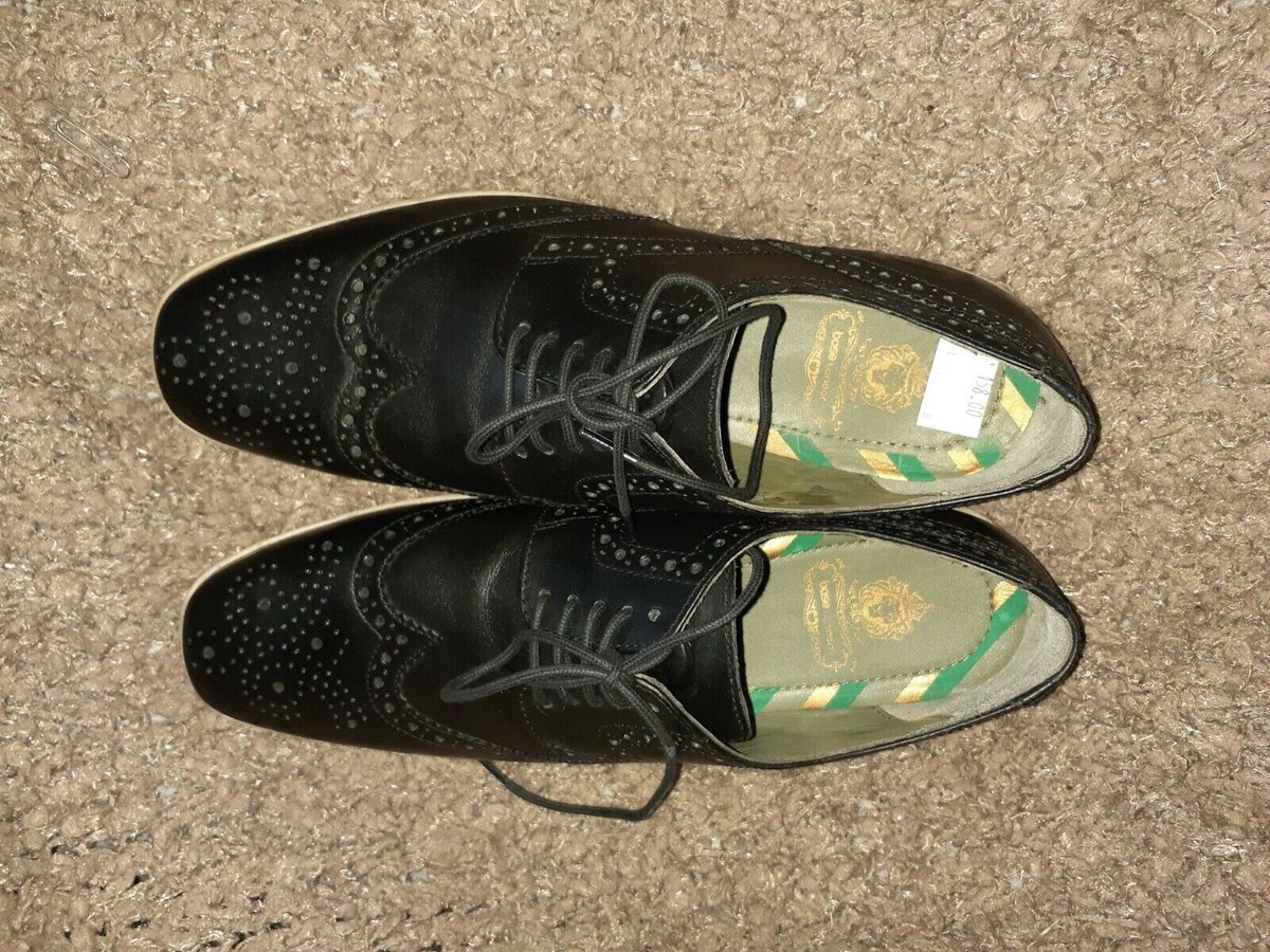 BASE LONDON-SHORE-Black Leather Wingtip Brogues Black leather wingtip brogue Sneakers main image 4