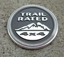 Jeep Trail Rated 4x4 Fender Emblem Badge Decal Logo Oem Genuine Original Factory