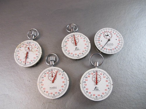BG HERREN VINTAGE CHRONOGRAPH TIMER UHRWERKE 4 STÜCK + EB8040