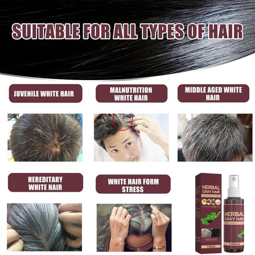 Cuidado del cabello hidratante reparación del cabello masaje oscurecimiento del cabello acondicionador spray - Imagen 5 de 11