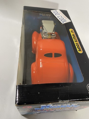 Muscle Machines '41 Willys Coupe 1/18 Scale Bright Orange Vintage NIB - Picture 5 of 13