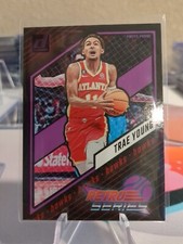 TRAE YOUNG 2023-24 Donruss Basketball #22 Retro Series Purple Press Proof ATL