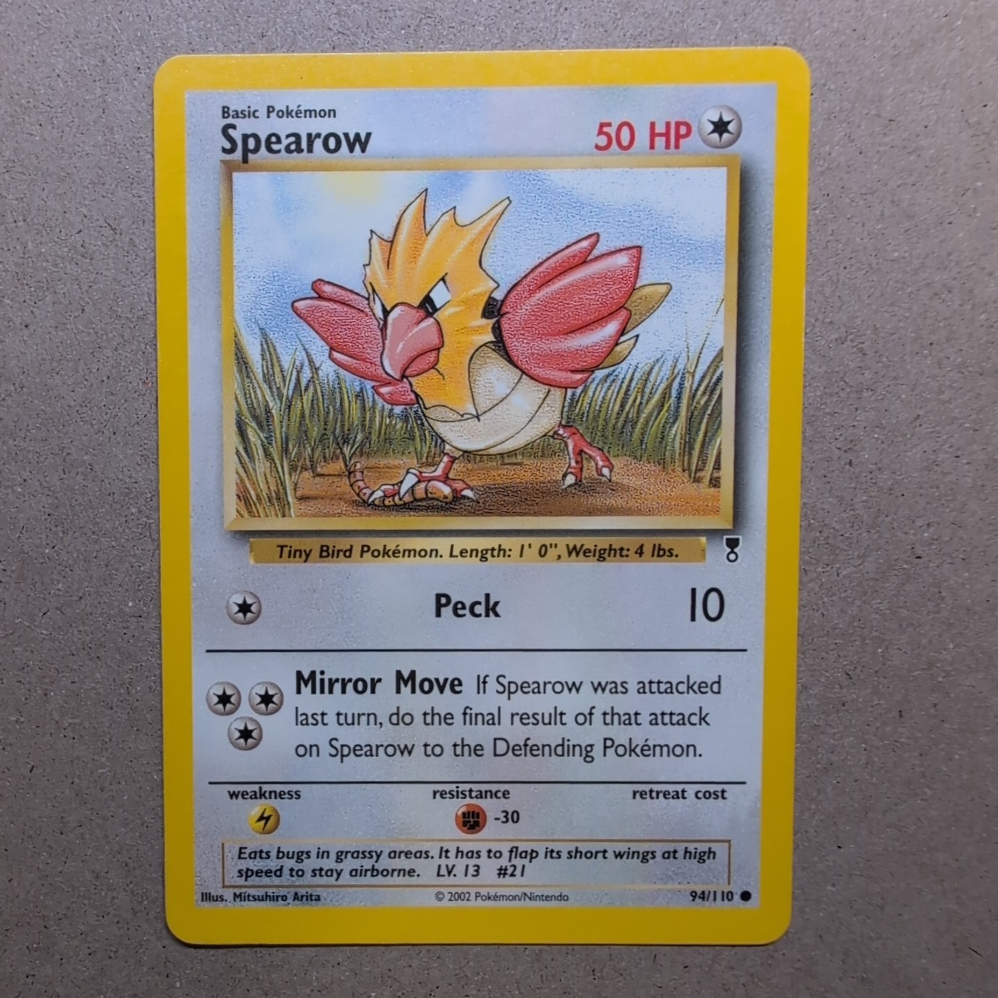 Spearow 94/110 Common Legendary Collection 2002 Pokemon WOTC Vintage NM