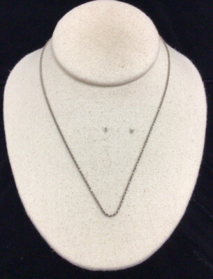 Vintage Sterling Silver 925 Rope Style Chain Necklace 18