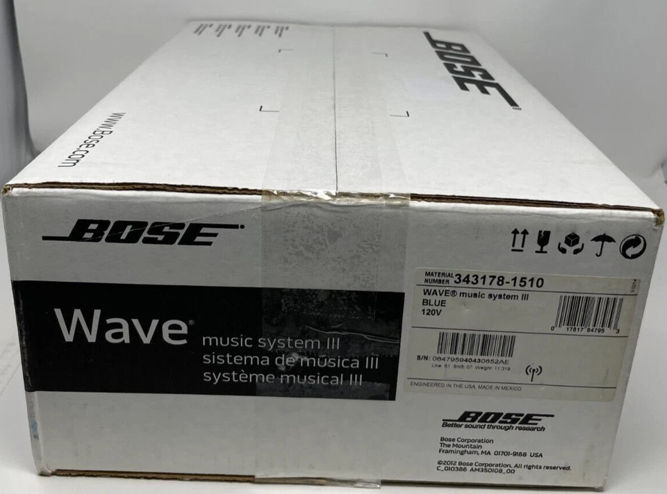 Bose Wave Music System III CD Player AM/FM Radio - Limited Edition Midnight Blue - Image 3 of 4